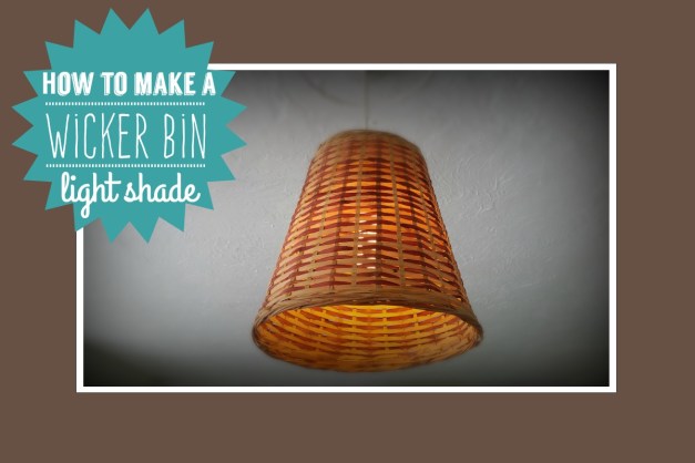 Wicker lightshade